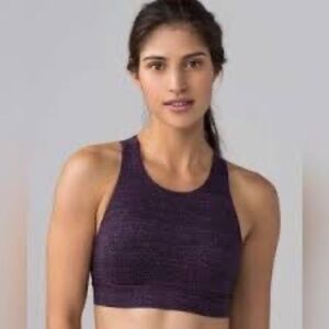 Lululemon Fast Free Nulux Bra salt Dark Mystic Shade Purple Black